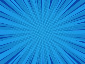 7997344_669 Scaled 1 Blauer, geplatzter Hintergrund im Comic-Stil mit radialen Linien und Rasterpunkten, die von der Mitte ausstrahlen.